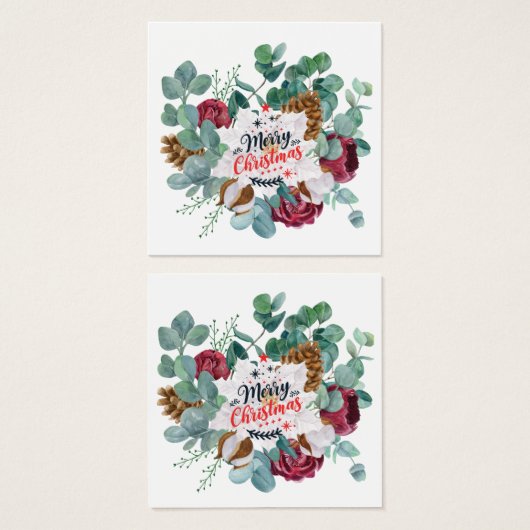 Profielkaart, vierkant formaat profielkaart, 2,5 i vierkante visitekaartjes (Voorkant /achterkant)