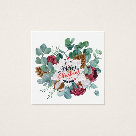 Profielkaart, vierkant formaat profielkaart, 2,5 i vierkante visitekaartjes (Voorkant)