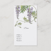 Profielkaart Vintage lavendel Wit Visitekaartje (Achterkant)