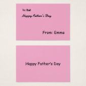 Profielkaart Visitekaartje (Voorkant /achterkant)