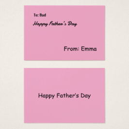 Profielkaart Visitekaartje