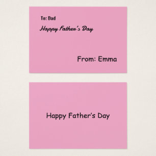 Profielkaart Visitekaartje