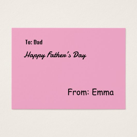 Profielkaart Visitekaartje (Voorkant)