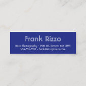 Profielkaart voor Bright wolken Mini Visitekaartje (Achterkant)