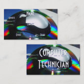 Profielkaart voor computertechnici visitekaartje (Voorkant / Achterkant)