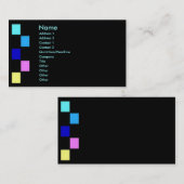 Profielkaart voor kleurkwadraten visitekaartje (Voorkant / Achterkant)