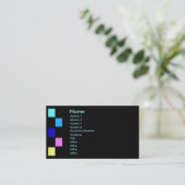 Profielkaart voor kleurkwadraten visitekaartje (Staand voorkant)