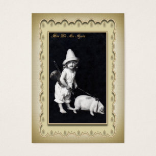 Profielkaart voor Piggy en I Mini Briefkaart Visitekaartjes