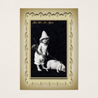 Profielkaart voor Piggy en I Mini Briefkaart Visitekaartjes