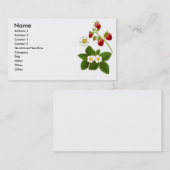 Profielkaart voor wilde aardbeien visitekaartje (Voorkant / Achterkant)