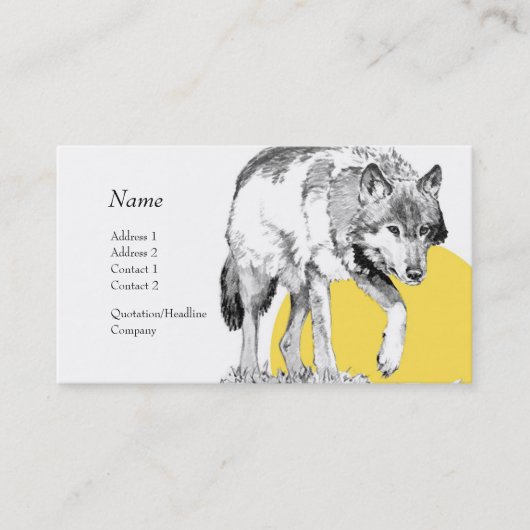 Profielkaart - Wolf Visitekaartje (Voorkant)