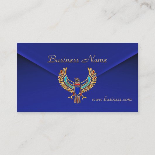 Profielkaart Zakelijk Rich Blue Velvet Eagle Visitekaartje (Voorkant)
