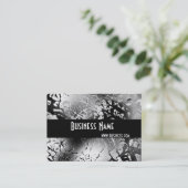 Profielkaart Zwart & Wit Stijl Gebroken (3) Visitekaartje (Staand voorkant)