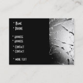 Profielkaart Zwart & Wit Stijl Gebroken (3) Visitekaartje (Achterkant)