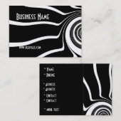 Profielkaart Zwart & Wit Stijl Spin (1) Visitekaartje (Voorkant / Achterkant)