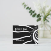 Profielkaart Zwart & Wit Stijl Spin (1) Visitekaartje (Staand voorkant)