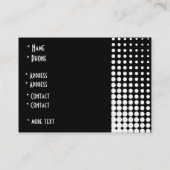 Profielkaart Zwart & Wit Stijl Spot (2) Visitekaartje (Achterkant)
