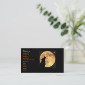 Profielkaarten met weerwolven visitekaartje (Staand voorkant)