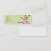  profielkaarten van Ballerina Skinny Mini Visitekaartje (Voorkant / Achterkant)