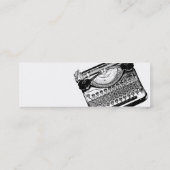 Profielkaarten voor  schrijfmachines mini visitekaartje (Achterkant)