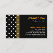 Profielkaarten voor zwarte en witte polka-punten