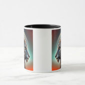 Profielpatroon van een gestileerde schroef. mok (Midden)