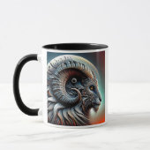 Profielpatroon van een gestileerde schroef. mok (Links)