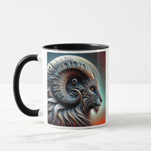 Profielpatroon van een gestileerde schroef. mok (Links)