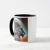 Profielpatroon van een gestileerde schroef. mok (Voorkant links)