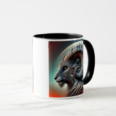 Profielpatroon van een gestileerde schroef. mok (Voorkant rechts)