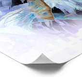 PROFIELPORTRAIT VAN EEN PINTO HORSE RUNNING POSTER (Hoek)