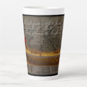 Profielschilderij van schip Jersey Latte Mok (Voorkant)