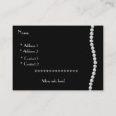 Profile Card Business  Pearls Jewels (01420) Visitekaartje (Achterkant)