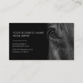 Profile of Horse Personalized Equine Horse Visitekaartje