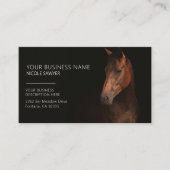 Profile of Horse Personalized Equine Horse Visitekaartje (Voorkant)