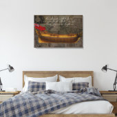 Profile Painting of Ship Jersey Canvas Afdruk (Insitu (Slaapkamer))