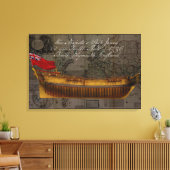 Profile Painting of Ship Jersey Canvas Afdruk (Insitu (Woonkamer))
