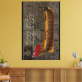 Profile Painting of Ship Jersey Canvas Afdruk (Insitu (Woonkamer))