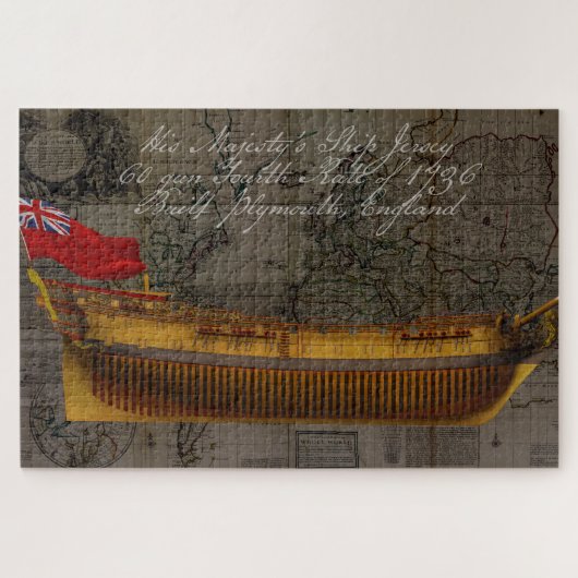 Profile Painting of Ship Jersey Legpuzzel (Horizontaal)