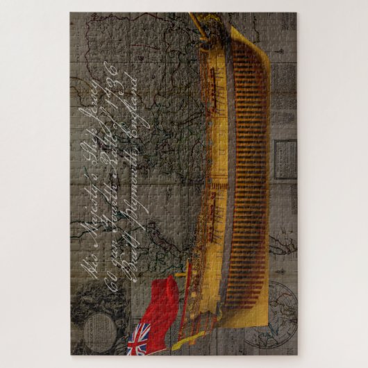 Profile Painting of Ship Jersey Legpuzzel (Verticaal)