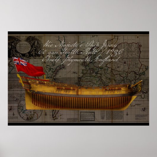 Profile Painting of Ship Jersey Poster (Voorkant)