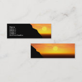 Profilecard: Sunset/Sunrise Mini Visitekaartje (Voorkant / Achterkant)
