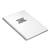 Profit Over Poetry Minimalist Professional  Notitieboek (Rechterzijde)