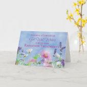 Profiteer goed tijdens kankerstralingsbehandelinge kaart (Gele Bloem)