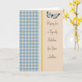 Profiteer snel van de Kaart voor astma met vlinder (Gele Bloem)