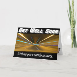 Profiteer snel van een vloeiend lichtspoor voor sn kaart