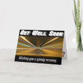 Profiteer snel van een vloeiend lichtspoor voor sn kaart (Voorkant)