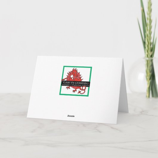 Profiteer snel van een Welsh Greeting Kaart (Achterkant)