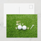 Profiteer snel van Golfer met twee golfballen en t Briefkaart (Voorkant / Achterkant)
