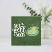 Profiteer snel van Golfer met twee golfbanen Kaart (Staand voorkant)